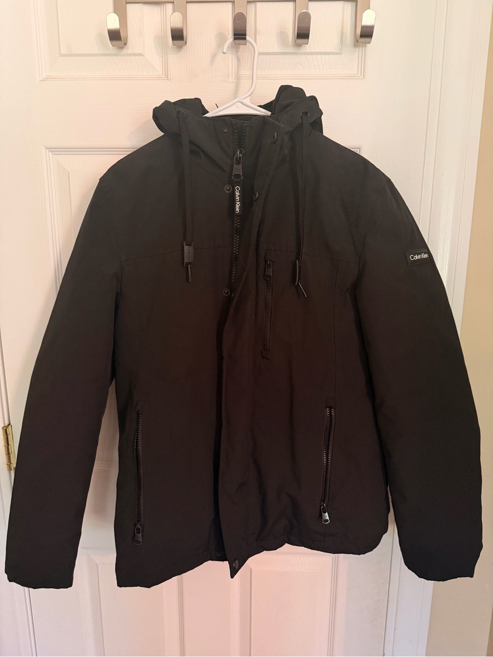 Calvin Klein Black Hooded Winter Jacket